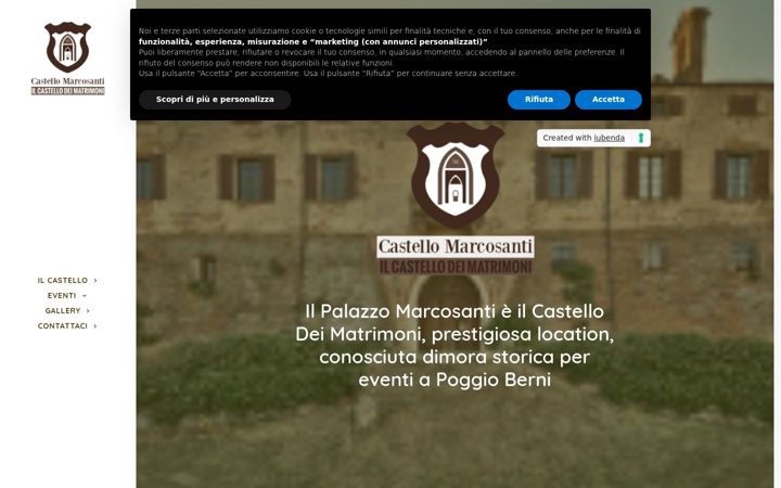 Screenshot von castellomarcosanti.it