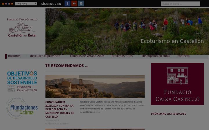 Screenshot of castellon-en-ruta-cultural.es