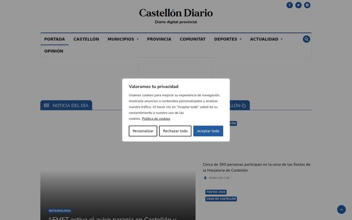 Screenshot of castellondiario.com