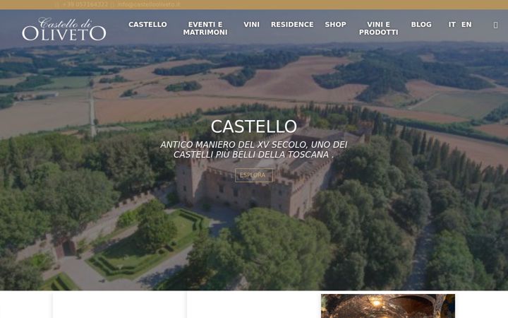 Екранна снимка на castellooliveto.it