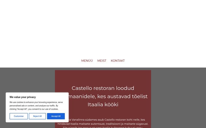 Screenshot of castellorestoran.ee
