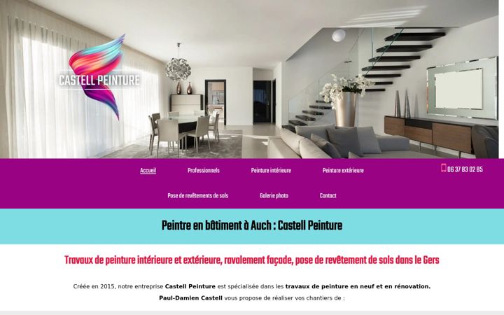 Screenshot of castellpeinture.fr