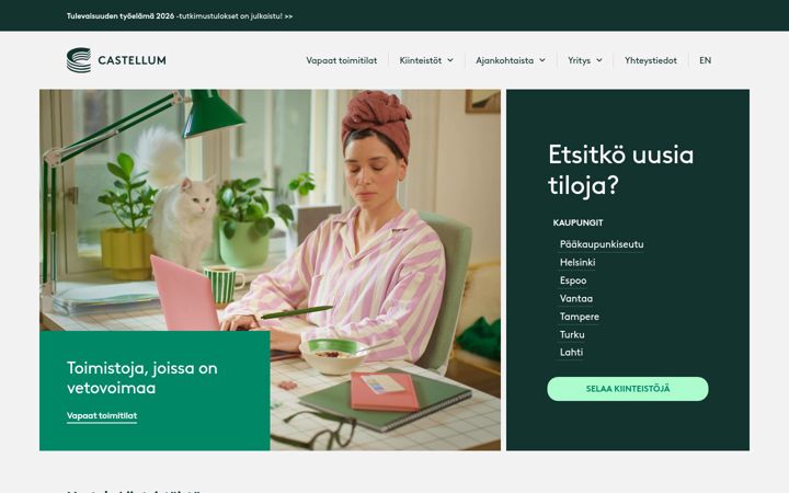 Skærmbillede af castellum.fi