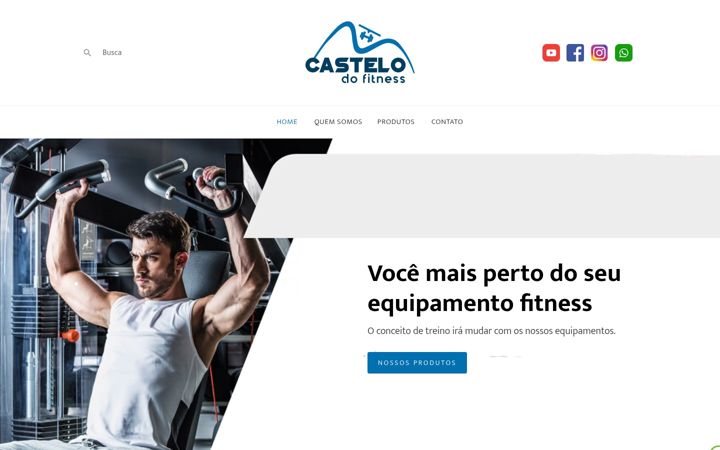 Screenshot of castelodofitness.com.br