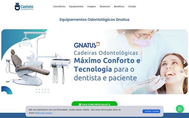 Screenshot of casteloequipamentos.com.br