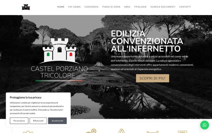 Screenshot of castelporzianotricolore.it