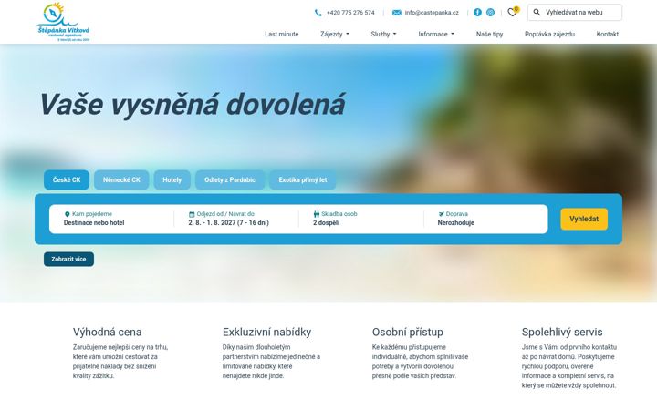 Screenshot of castepanka.cz
