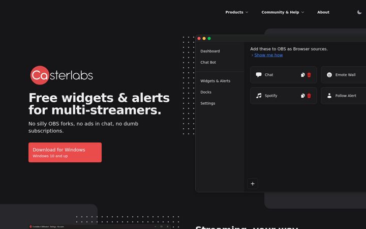 Screenshot of casterlabs.co