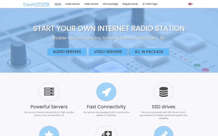Screenshot of castgator.com