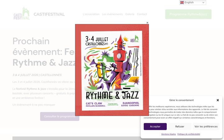 Posnetek zaslona castifestival47.org