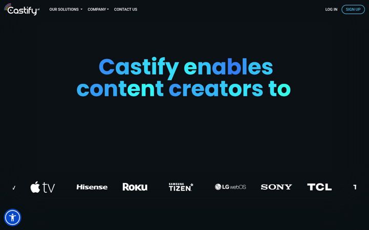 Screenshot of castify.media