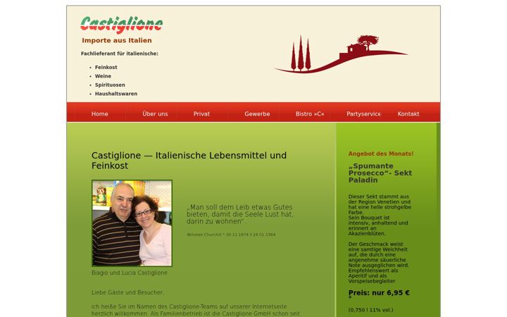 Screenshot of castiglione-koeln.de