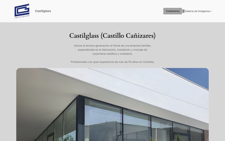 Screenshot of castilglass.es