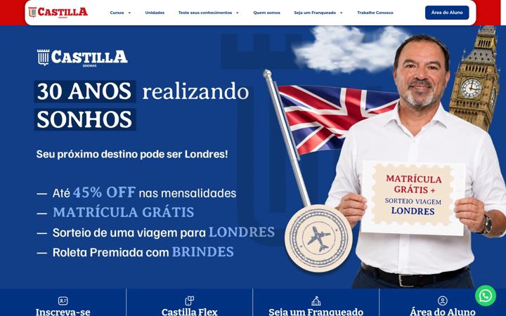 Screenshot of castilla.com.br