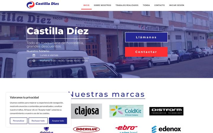Screenshot of castilladiez.es