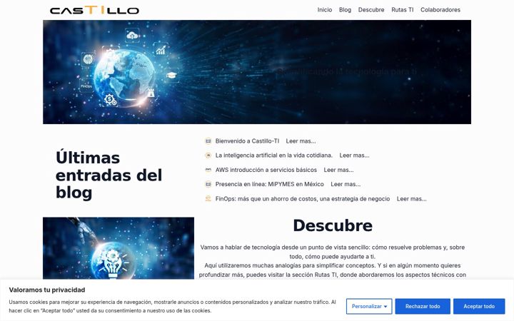 Screenshot of castillo-ti.com