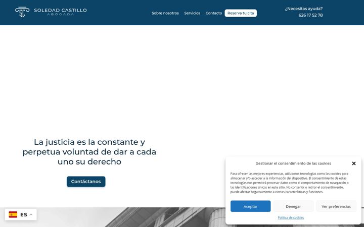 Screenshot of castilloabogada.es