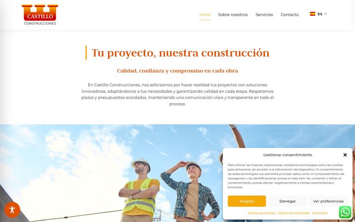 Screenshot of castilloconstrucciones.es