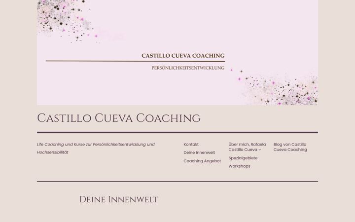 Screenshot of castillocuevacoaching.com