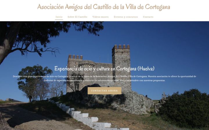 Screenshot of castillodecortegana.net