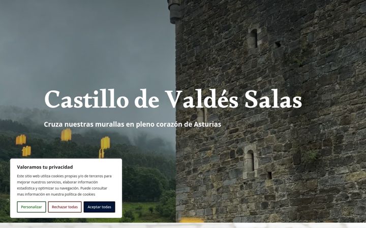 Screenshot of castillovaldes.com