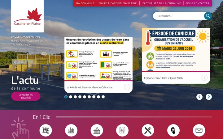 Екранна снимка на castine-en-plaine.fr