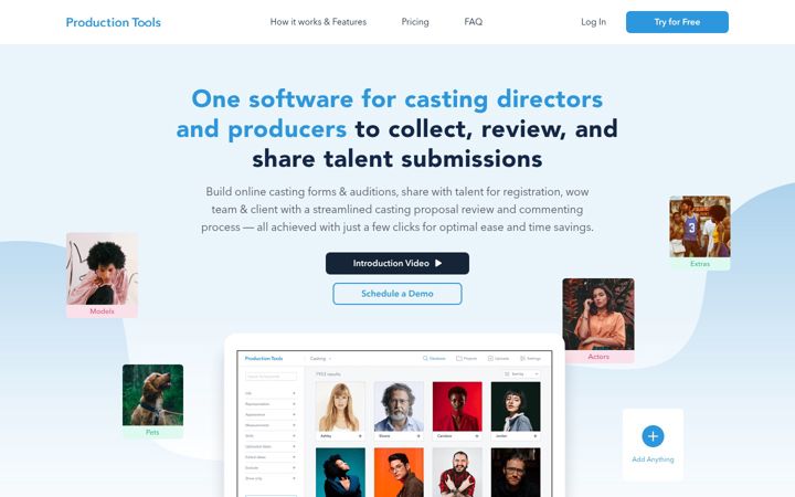 Screenshot of casting.tools