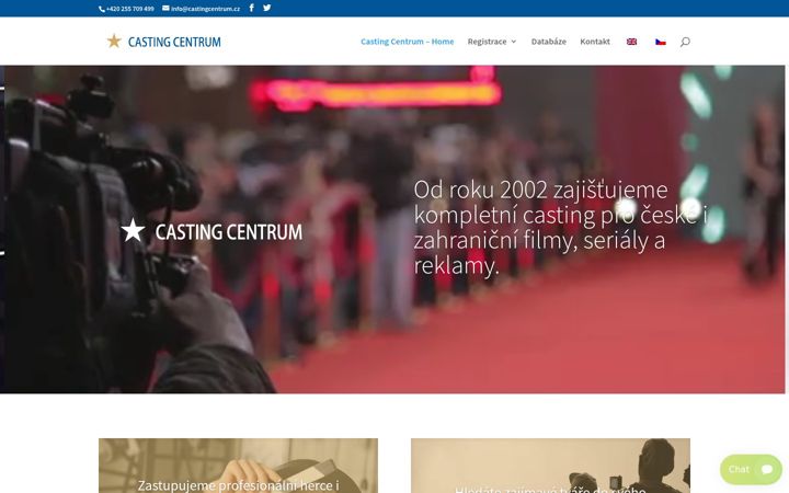 Screenshot ta' castingcentrum.cz