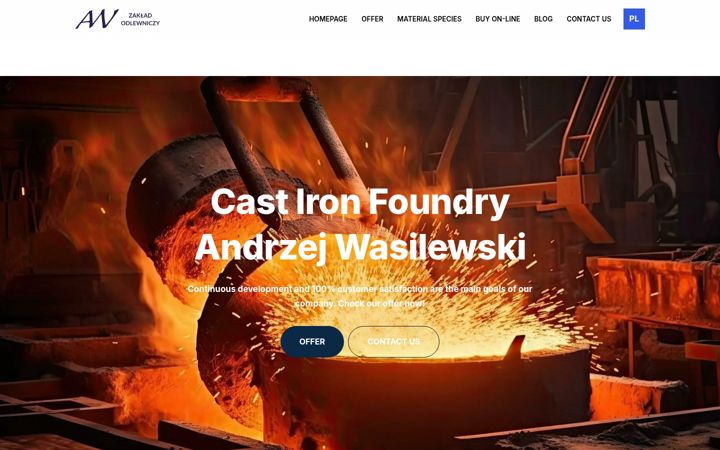 Screenshot of castironfoundryaw.com