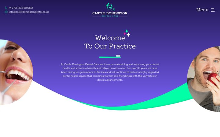 Screenshot of castledoningtondental.co.uk
