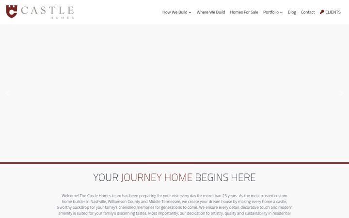 Screenshot of castlehomes.com