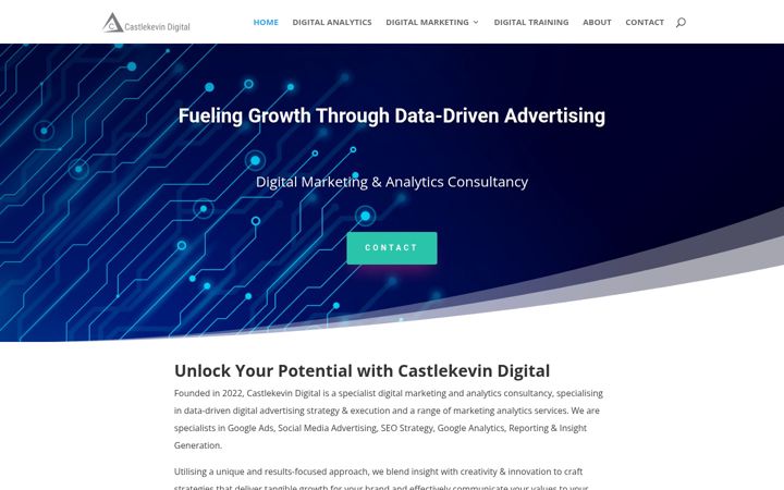 Screenshot of castlekevindigital.ie