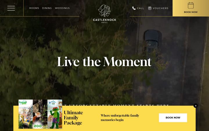 Screenshot of castleknockhotel.com
