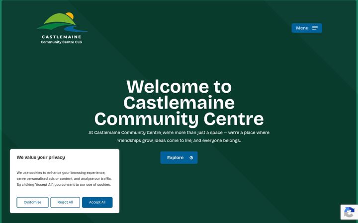 Screenshot of castlemainecommunity.ie