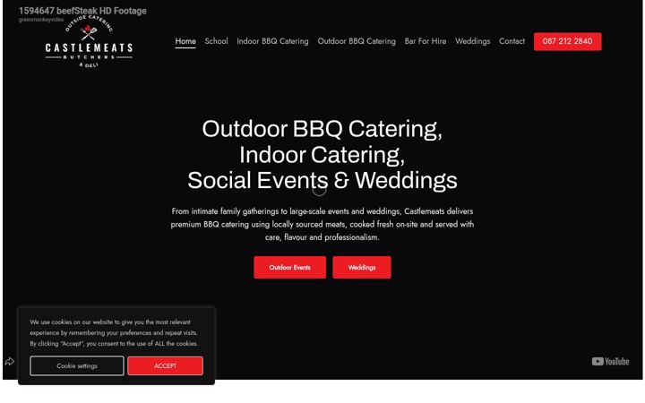 Screenshot of castlemeats-bbqcatering.com