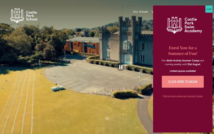 Screenshot of castleparkschool.ie