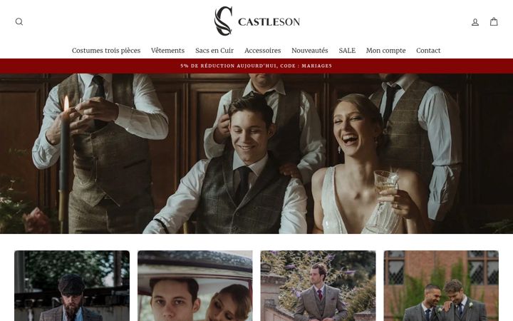 Screenshot of castleson.fr