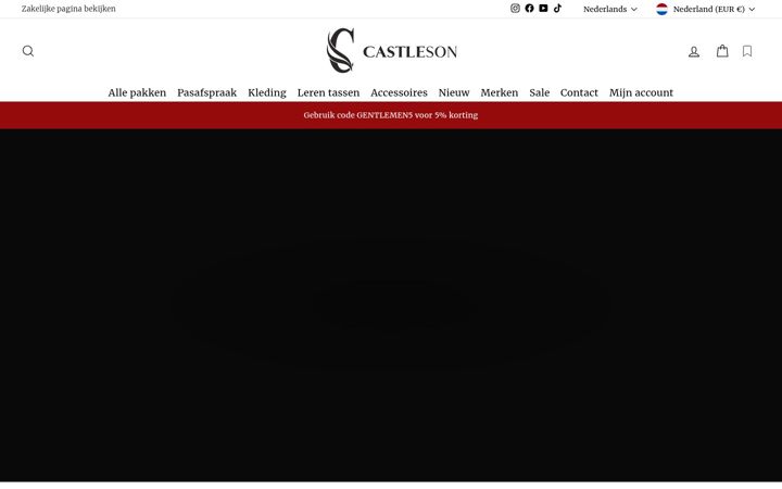 Screenshot of castleson.nl