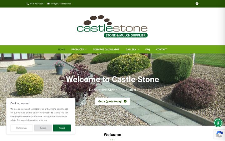 Screenshot of castlestone.ie