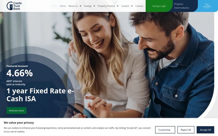 Screenshot of castletrust.co.uk