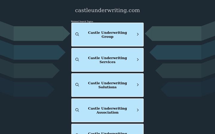 Screenshot of castleunderwriting.com