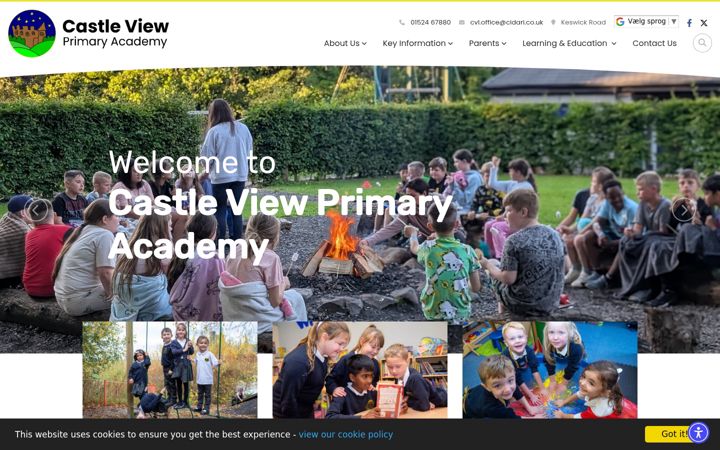 Screenshot of castleview.school