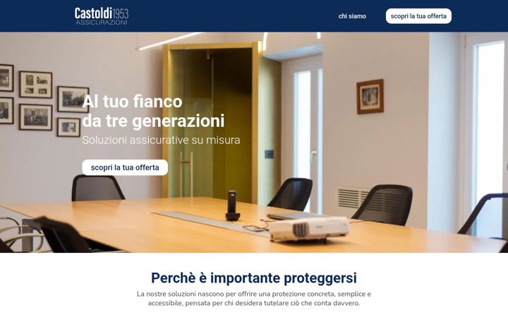 Screenshot of castoldiassicurazioni.it