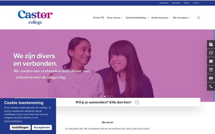 Screenshot of castor.nl