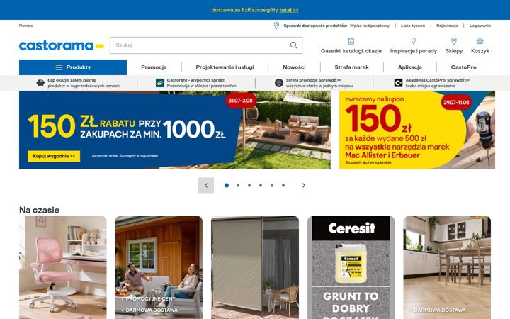 Screenshot of castorama.pl