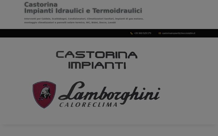 Screenshot of castorinaimpianti.it