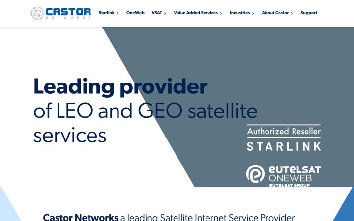Screenshot of castornetworks.com