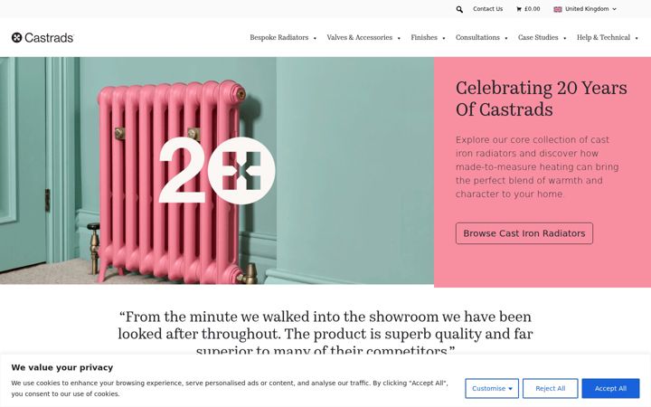 Screenshot of castrads.com