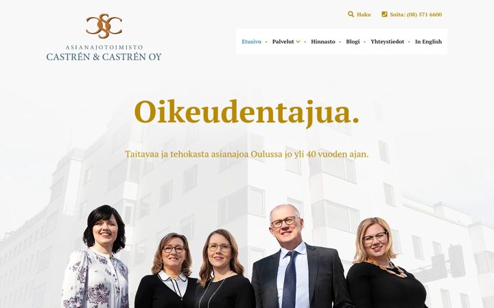 Screenshot of castren.org