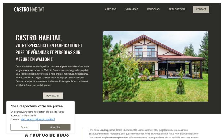 Screenshot of castro-habitat.be